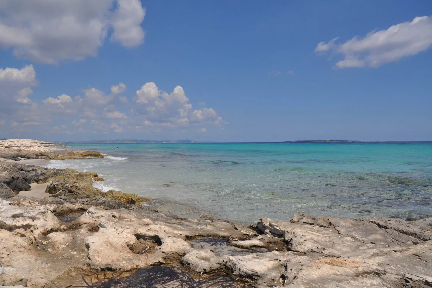 rocky coastline of Patja de ses illetes