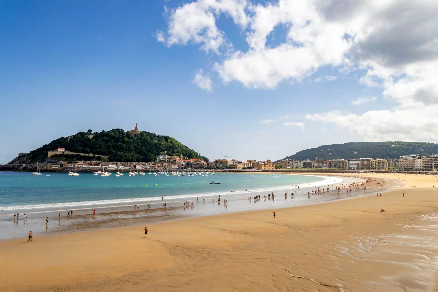 The Beach of La Concha is a crescent shaped urban seaboard of the city of San SebastiÃÂ¡n located at the Bay of La Concha.